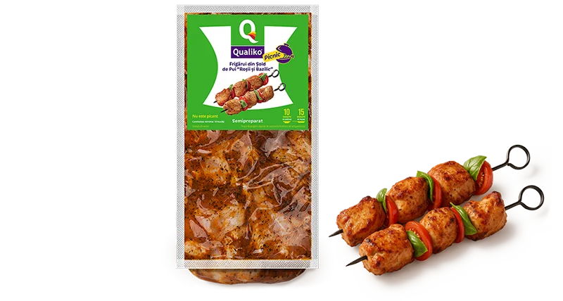 Pui marinat Qualiko — ambalaj